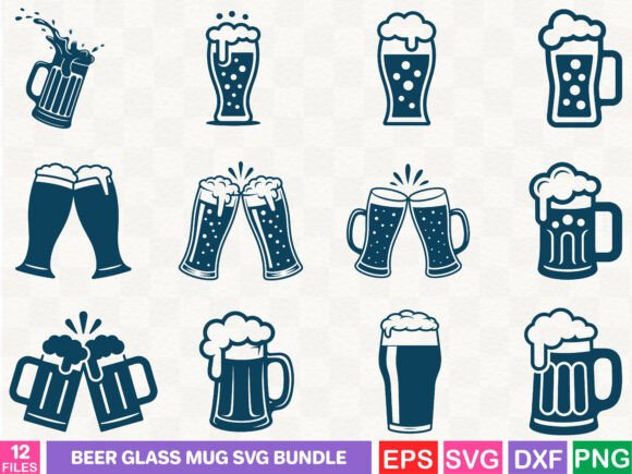 A Brand Designer's Review: Beer Glass Mug SVG Graphics Bundle