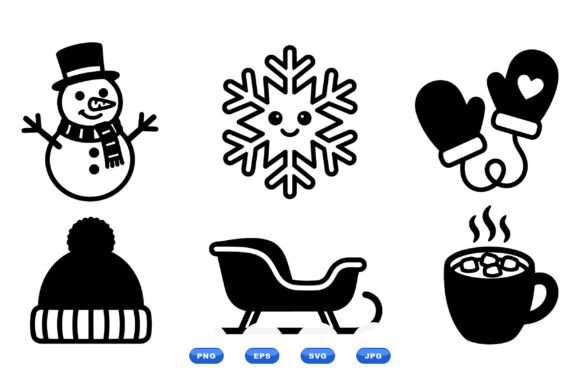 A Cozy Winter Clipart Set for Crafts & Graphics