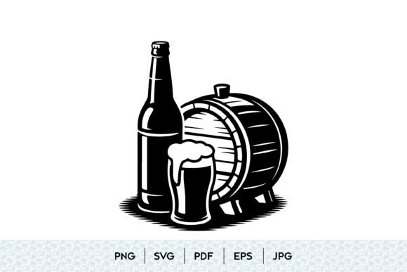 A Designer’s Review: Beer Barrel Bottle SVG Graphics