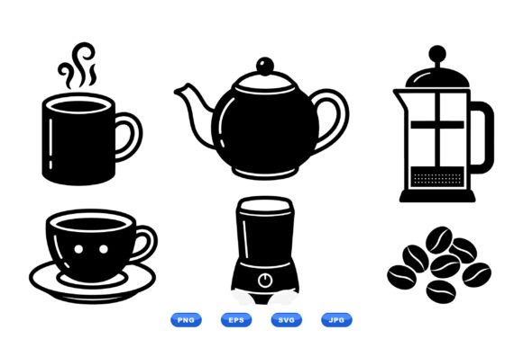 A Graphic Designer Reviews a Clean Coffee & Tea Icon Set