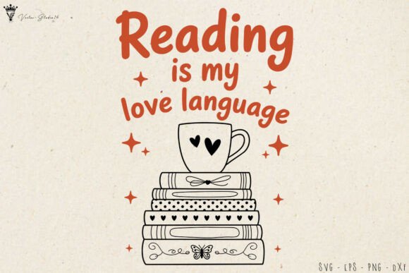 Book Lover's SVG Graphics for Crafting & Selling