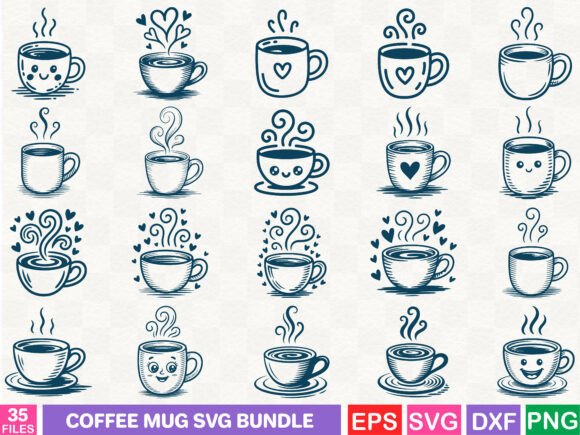 Coffee Mug SVG Bundle: An Illustrator's Toolkit for Content Publishers