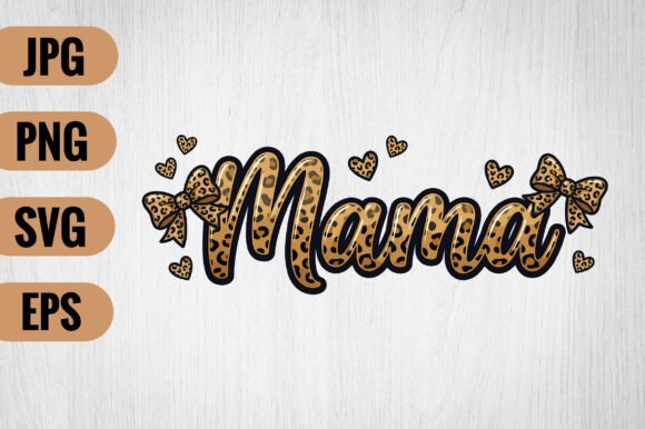 Evaluating Leopard Print Mama Clipart for Local Brand Design