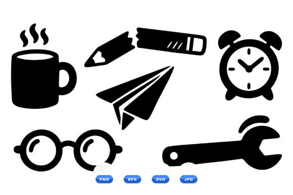 Evaluating Office Essentials Icon Clipart for Brand Design