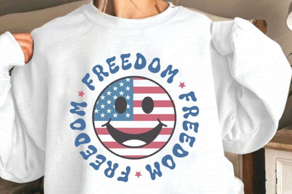 Freedom Retro 4th of July Graphics for Crafts & Client Projects