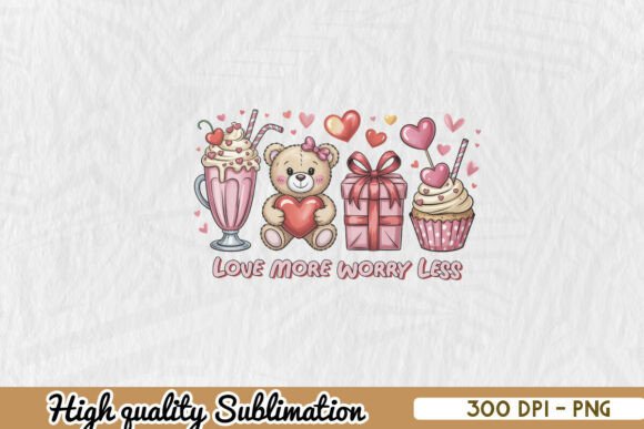 Reviewing the Love More Worry Less Bear Treats PNG Graphic for Crafters