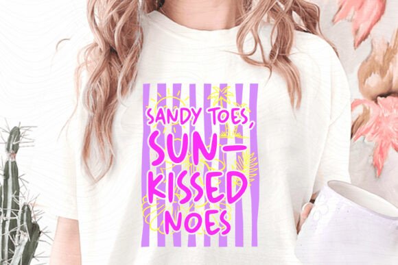Sandy Toes Sun Kissed Nose Retro Summer: A Graphic Asset Review