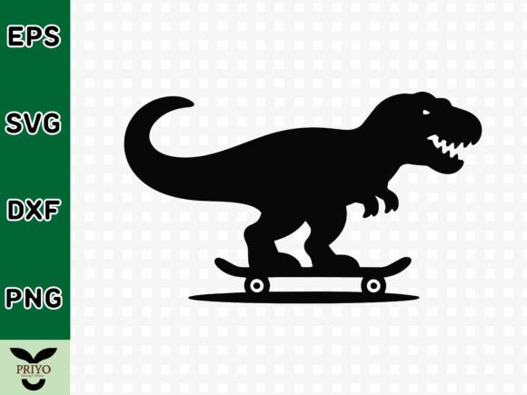 Tyrannosaurus Rex Skateboard Graphics for Crafts
